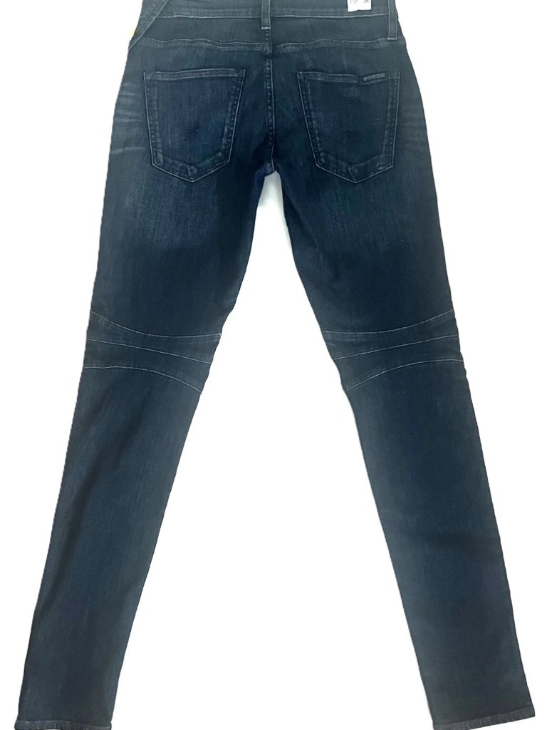 Nwot Hudson Ethan Biker Skinny Jeans Moto Stretch Hatch Dark Wash 28 (33.5"L) — image 6 of 6